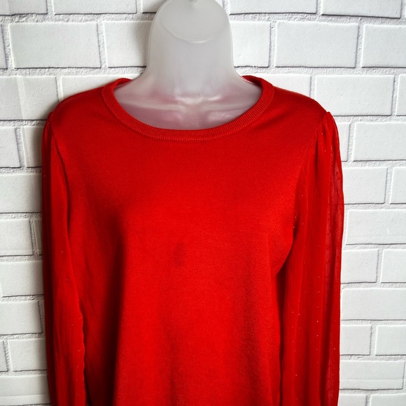 CALVIN KLEIN women Chic Red-orange  Sweater/size M - Picture 5 of 11